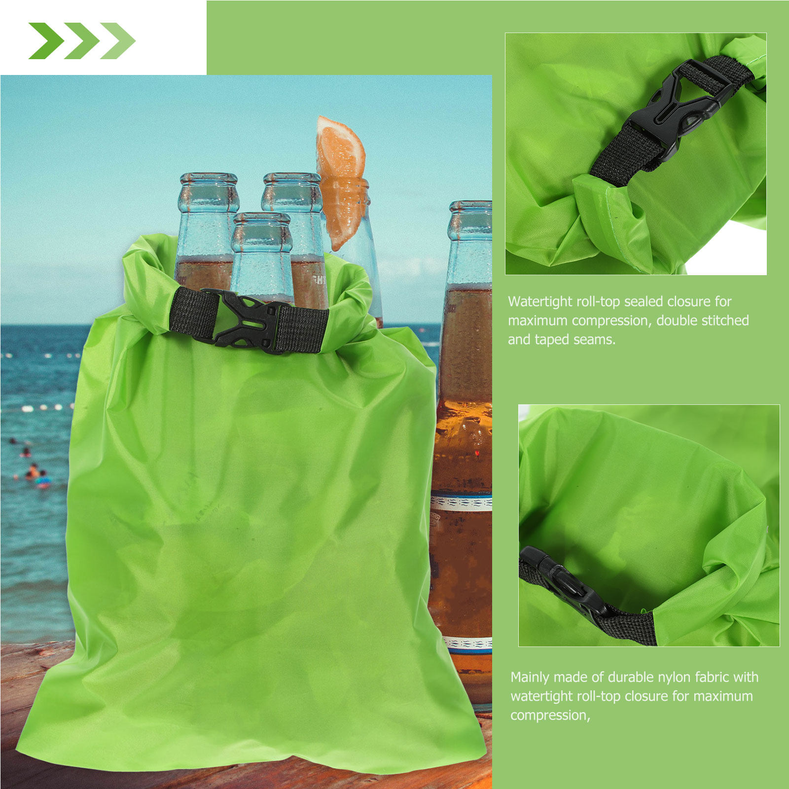 3 Bolsas Secas Impermeables pa - Fishing Kayak Storage Bag reseña y precio